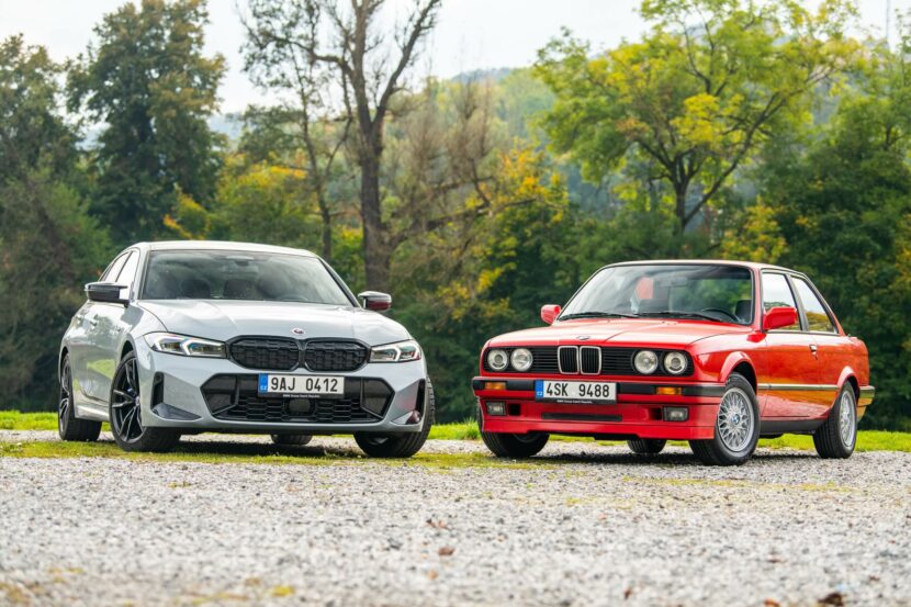 BMW 3 Series E30 Celebrates 40th Anniversary By Posing Next To M340d LCI