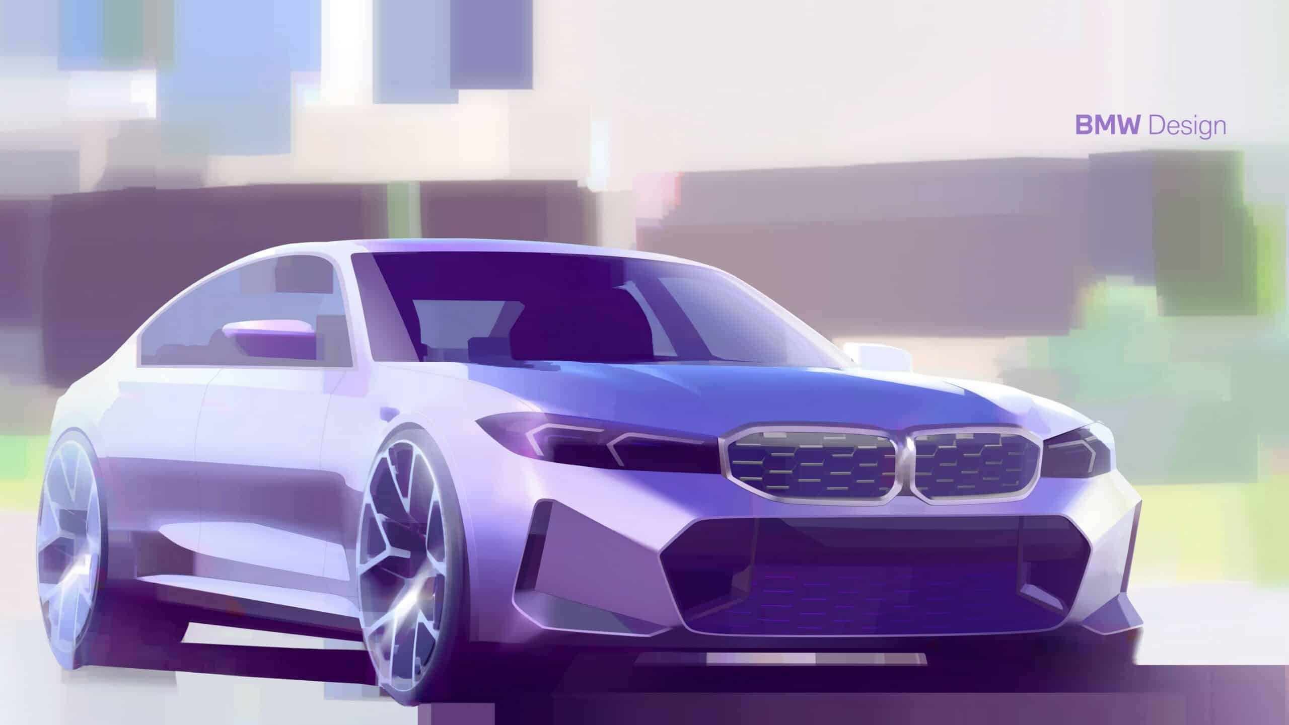 BMW 3 Series LCI sketch 1 scaled