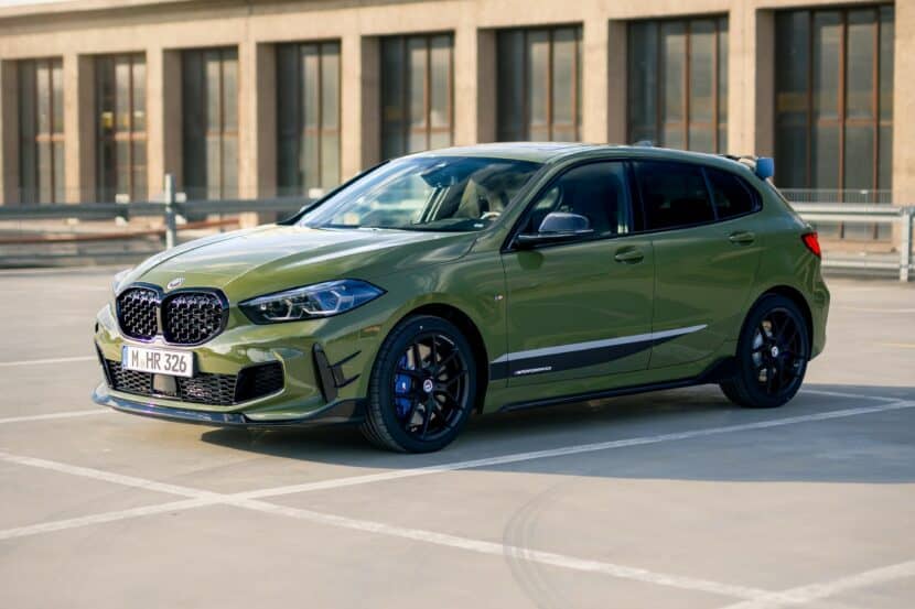 2022 BMW M135i Urban Green with M Performance Parts 24 830x553