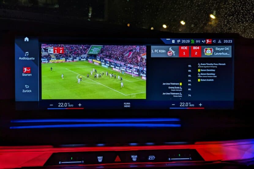 2023 BMW 7 Series Owners Can Watch Live Bundesliga Games Inside Their Cars