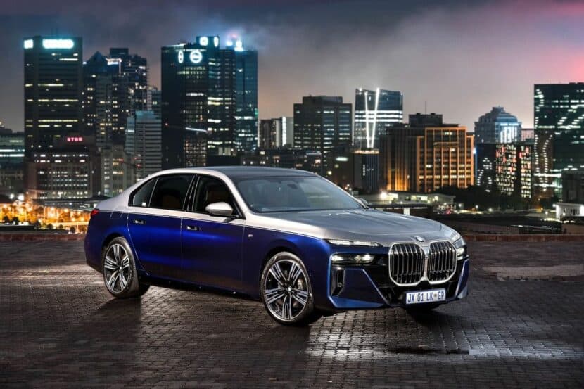 2023 BMW 740i Two-Tone Looks Intriguing In Oxide Grey And Tanzanite Blue