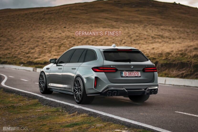 2025 BMW M5 Touring Shows Its Wide Hips In New Rendering