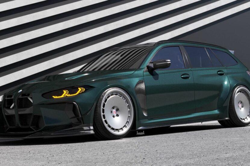 BMW M3 Touring: British Racing Green and HRE Wheels