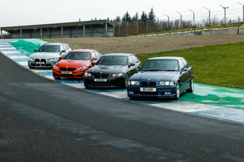 BMW M3 Touring on the Track with Previous Generation M3 Sedans