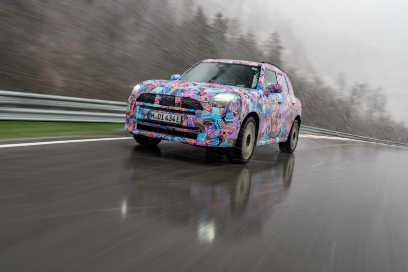 SPIED: 2024 MINI Countryman Seen Uncamouflaged and With Odd C-Pillar Detail