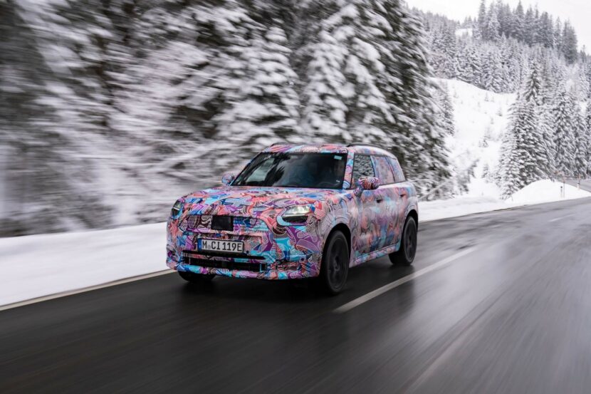 SPIED: MINI Countryman EV Looking Colorful Testing in Germany