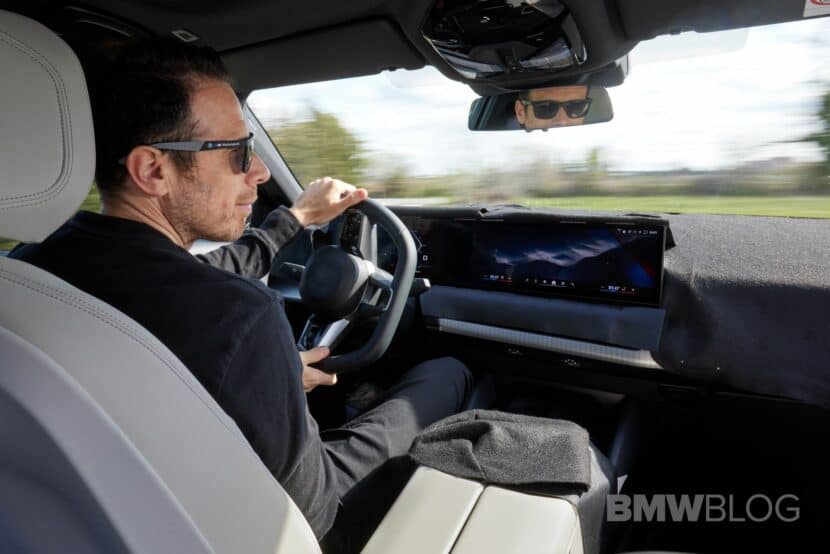2024 BMW i5 on the road - interior shot