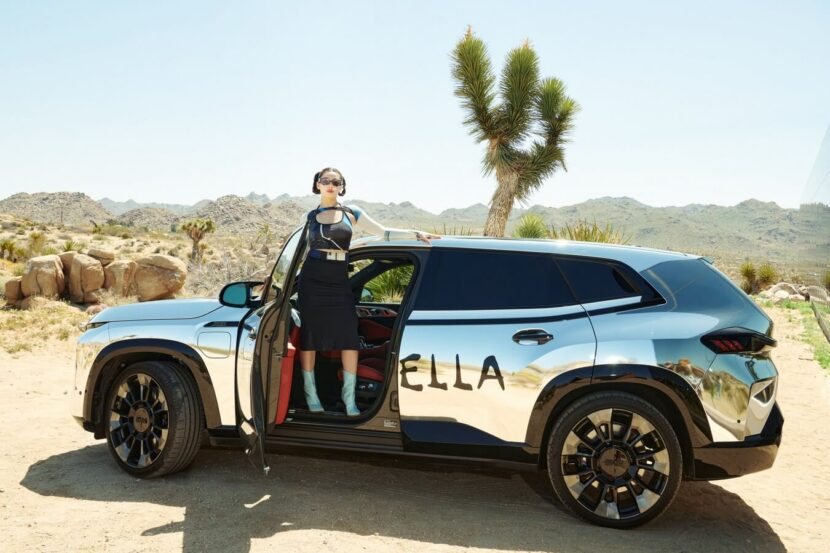 BMW XM Looks Striking With Chrome Wrap For Coachella 2023