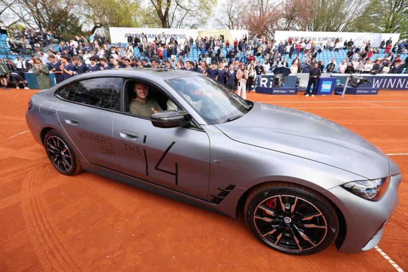 Holger Rune Takes Home a BMW i4 M50 after win at BMW Open