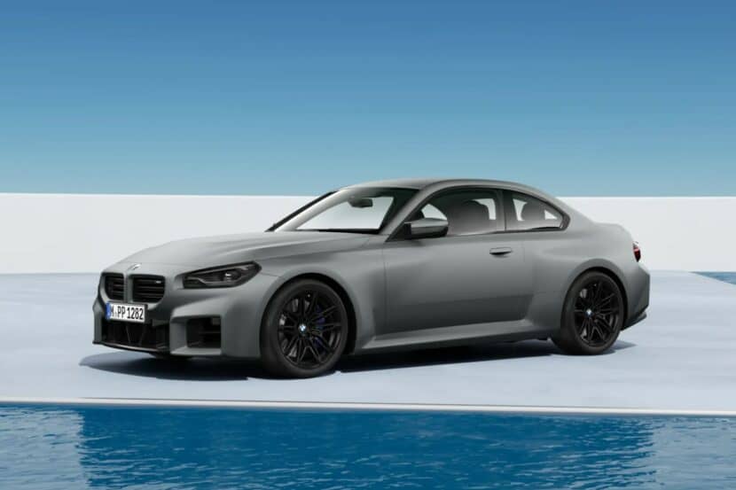 BMW M2 G87 Flaunts Frozen Pure Grey Matte Paint On Camera