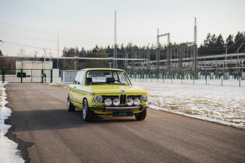 This iconic BMW 2002 is an electric car with 200 km range