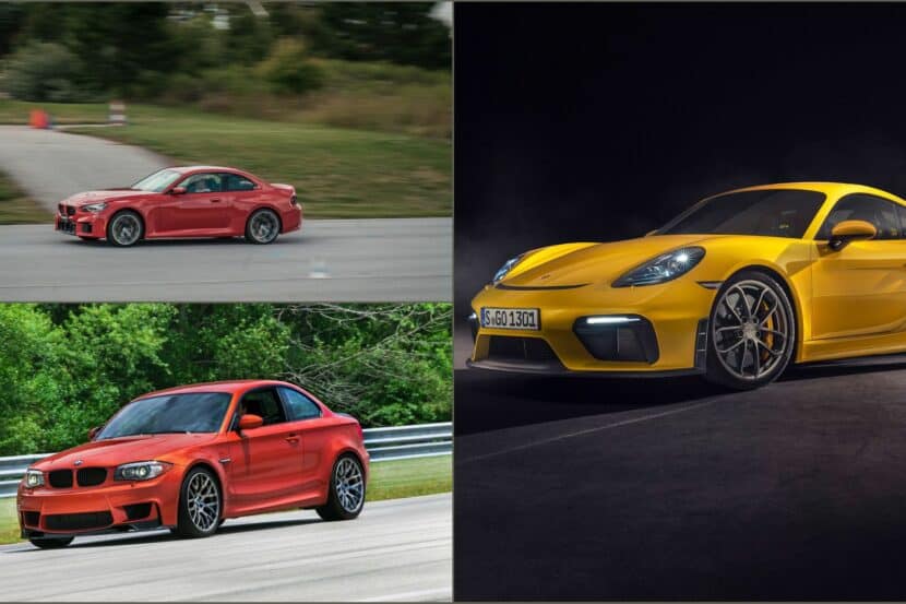 Top Gear Compares the 2023 BMW M2 vs. Porsche Cayman GT4 vs. BMW 1M