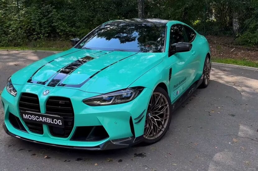 BMW M4 Mint Green With M Performance Parts Has The Wow Factor