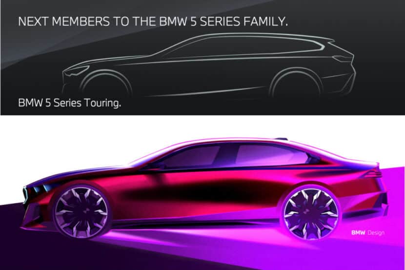 2024 BMW 5 Series Touring Teaser Shows Different Taillights Than The Sedan's