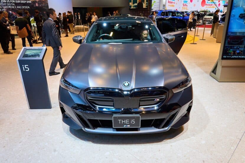 BMW i5 M60 Powers Into Japan Mobility Show With Matte Paint, Carbon Upgrades