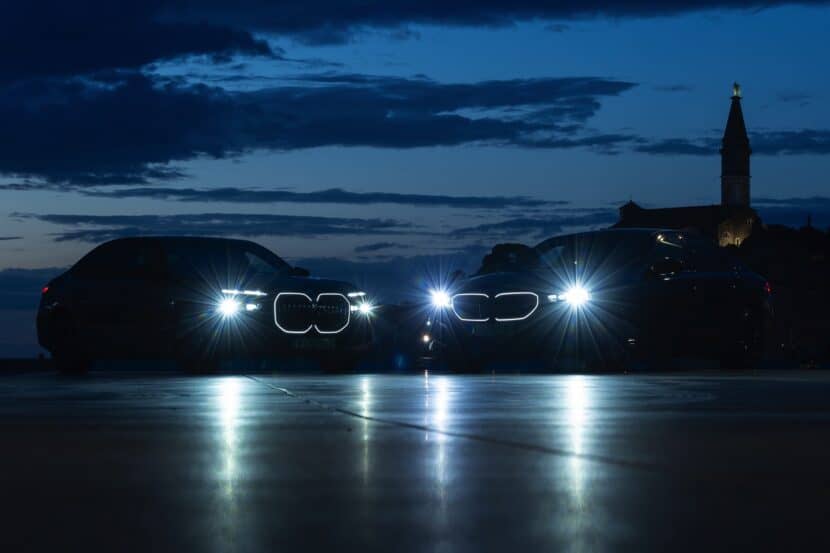 BMW 5 Series And 7 Series Show Their Illuminated Grilles Together
