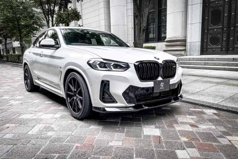 BMW X4 M40i Customized With 3D Design Front Spoiler Lip, New Wheels