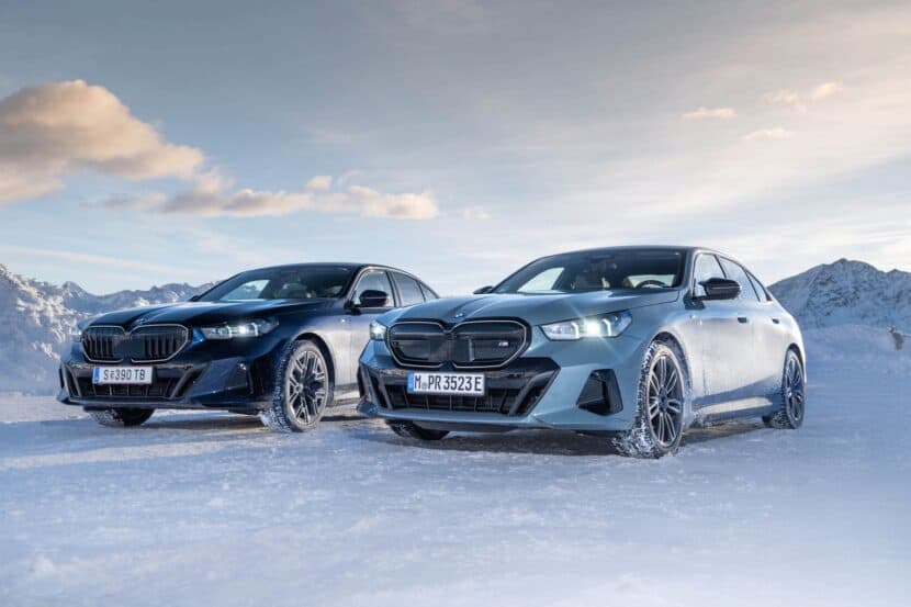 BMW i5 M60 And 520d Climb The Austrian Alps For Snow Driving Fun