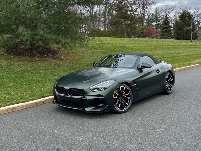 2024 BMW Z4 front three-quarters, in green