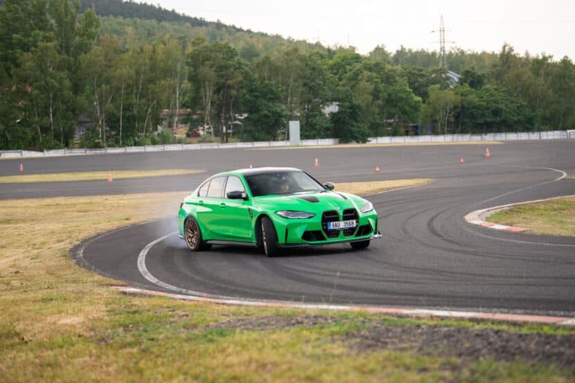 BMW M3 CS in Signal Green Hits The Track