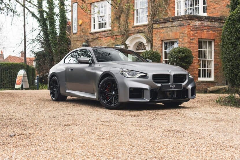 BMW M2 G87 Frozen Pure Grey With Carbon Roof Is A Looker