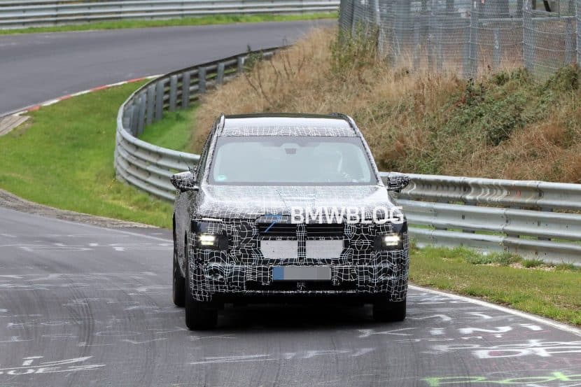 2028 BMW iX7 (G67) Laps The Nürburgring With Split Headlights And A New Taillight Signature