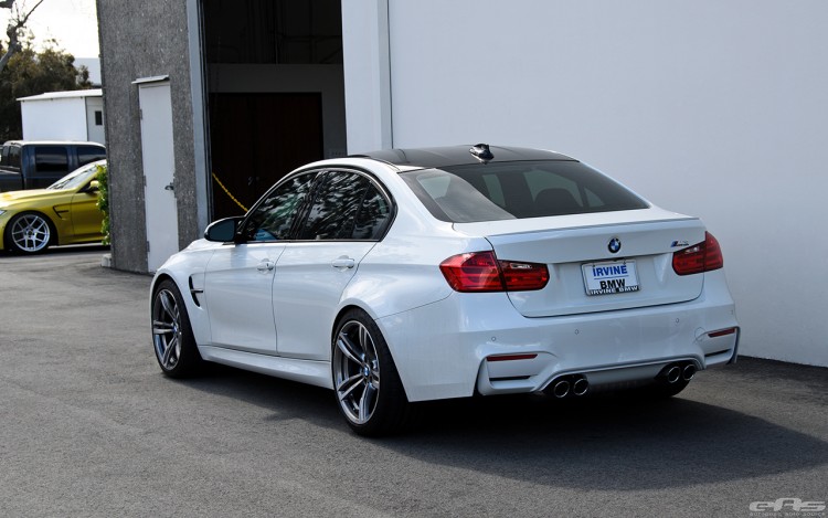 Alpine White BMW F80 M3 Gets Low And Wide