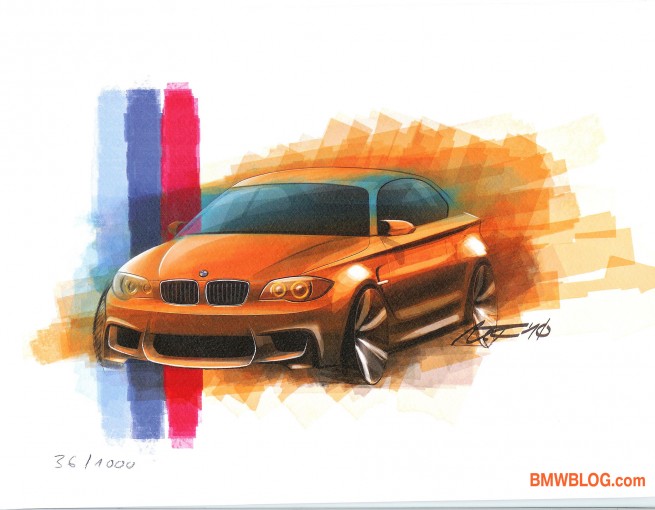 BMW 1M sketch 655x510