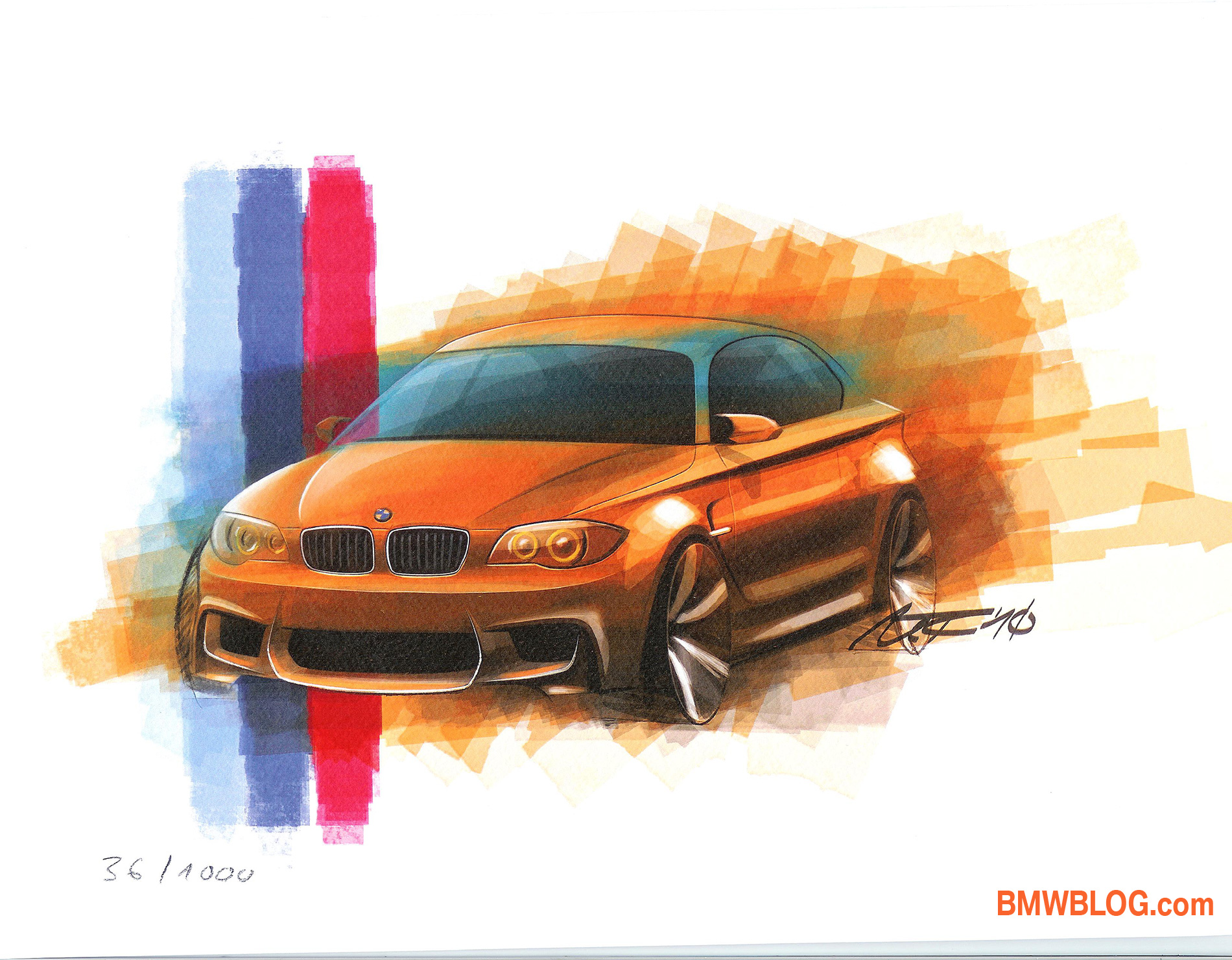 BMW 1M sketch