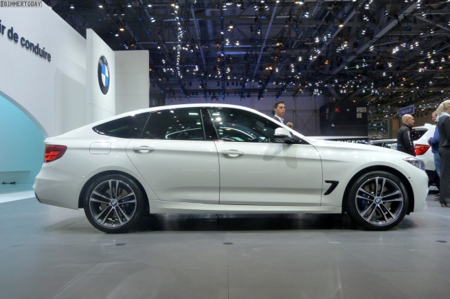 BMW 3er GT F34 325d M Paket weiß Autosalon Genf 2013 LIVE 03 655x436