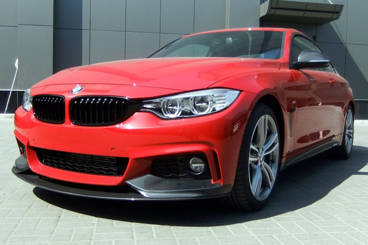 BMW 4er F32 Tuning M Performance Zubehoer 435i Coupe rot 02 750x500