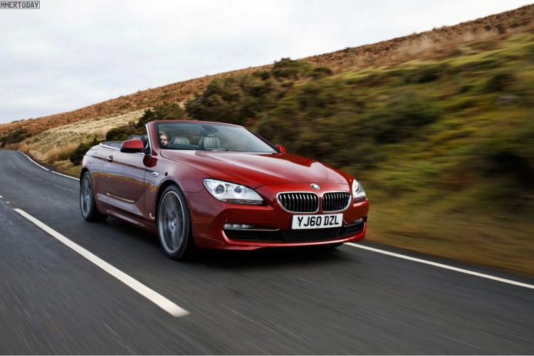Photo Gallery: BMW 6 Series Convertible in Deep Sea Blue and Vermillion Red