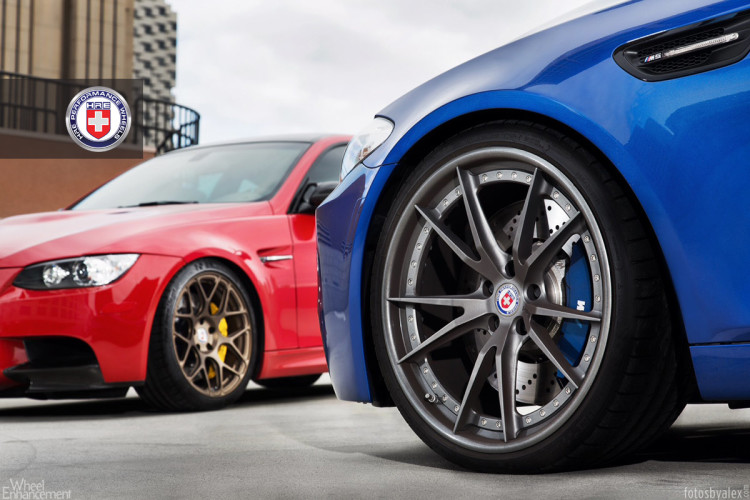 BMW F10 M5 And BMW E92 M3 With HRE Wheels