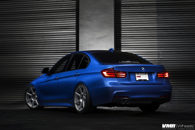 BMW F30 3 Series In Estoril Blue With The New V706 Wheels