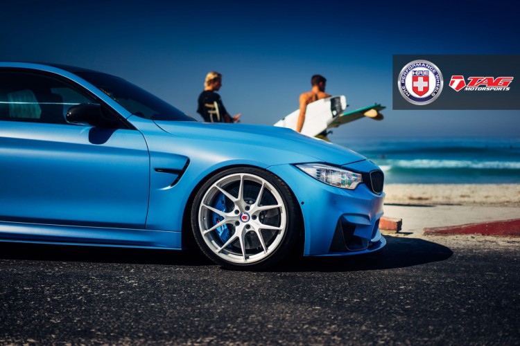 BMW M4 with HRE P101 in Brushed Ice By Linhbergh