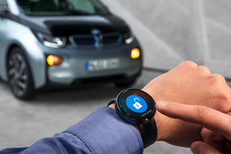 Gesture control using smartwatch unlocks the BMW i3