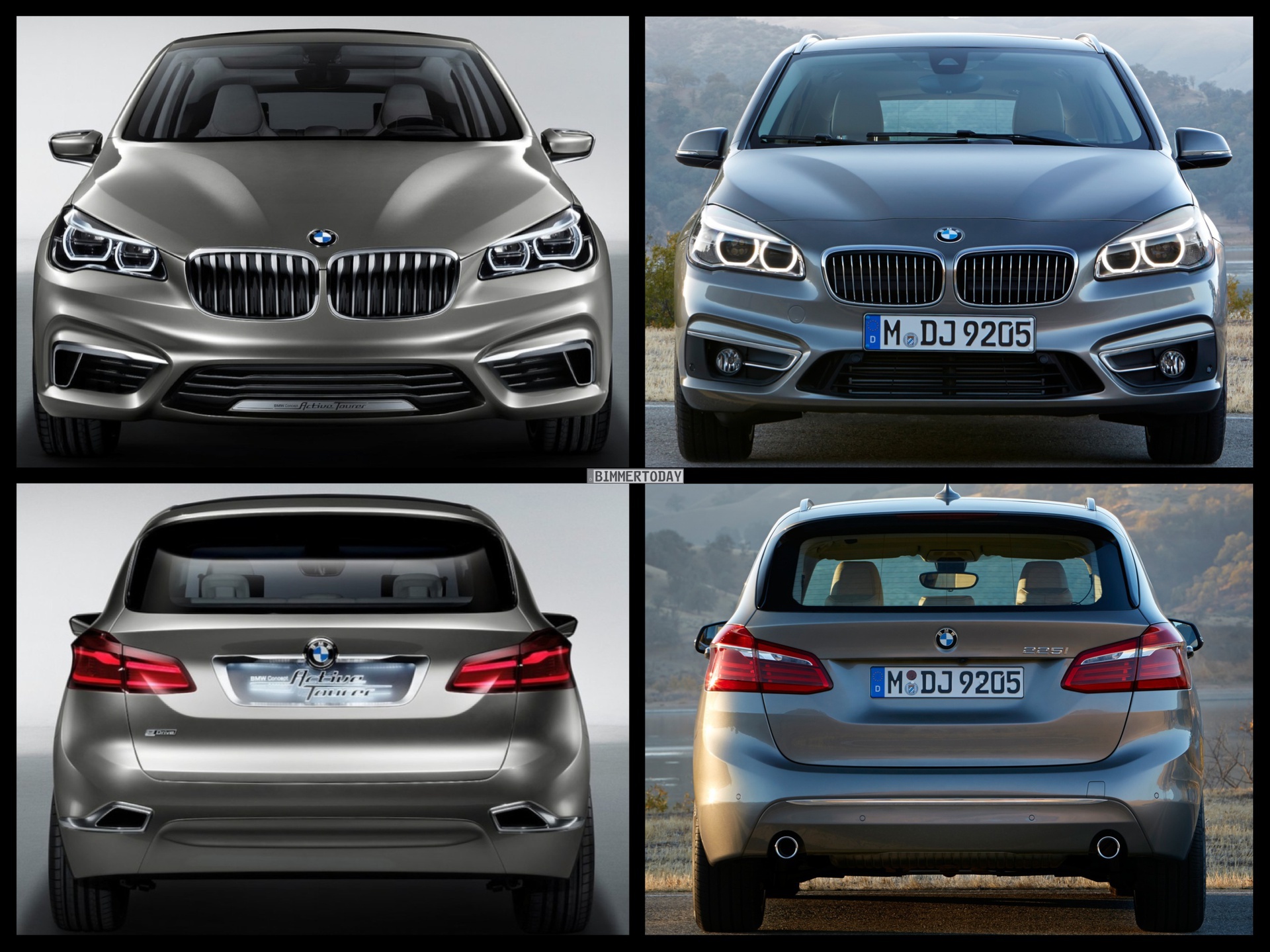 Bild Vergleich BMW 2er Active Tourer F45 Serie 2014 Concept 04