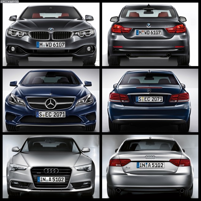 Bild-Vergleich-BMW-4er-Coupe-F32-Mercedes-E-Klasse-Audi-A5-04