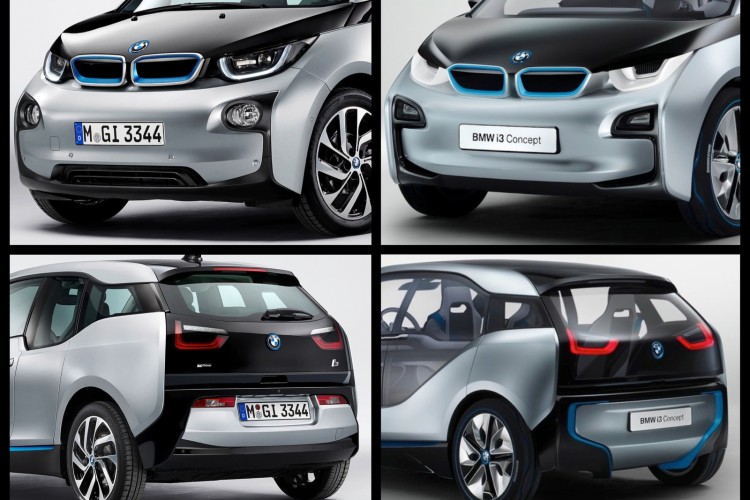 Comparison: BMW i3 Concept vs BMW i3 Production Car