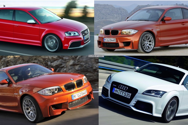 Photo Comparison: BMW 1 Series M Coupe, Audi RS3 & TT RS