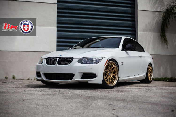 Classic Looking Alpine White BMW 335is With HRE Wheels