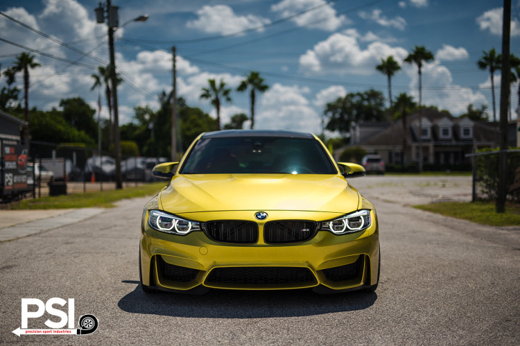 Austin Yellow BMW F80 M3 In For Some Upgrades At PSI