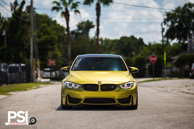 Austin Yellow BMW F80 M3 In For Some Upgrades At PSI