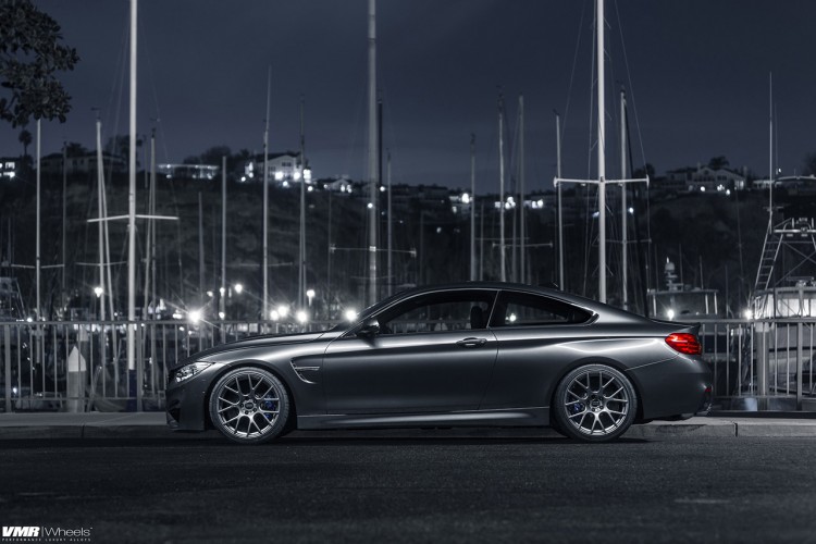 Mineral Gray BMW M4 With VMR Wheels