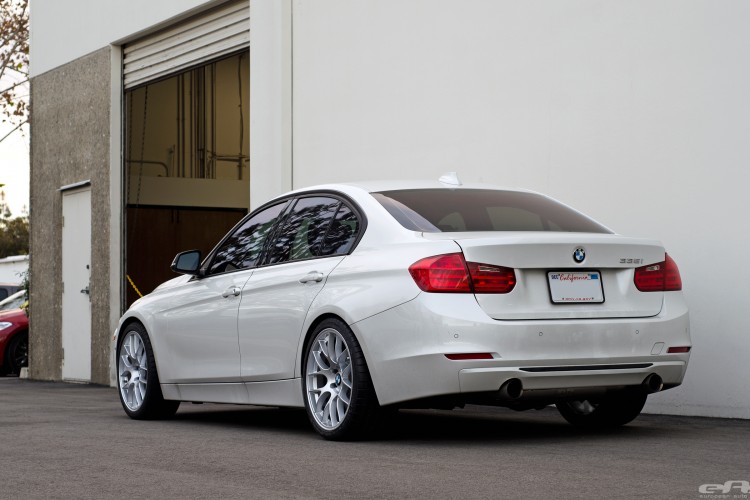 Mineral White BMW F30 3 Series Gets A Set Of Wheels
