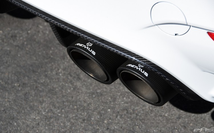 Remus Exhaust System Installed On An Alpine White M4 Image 9