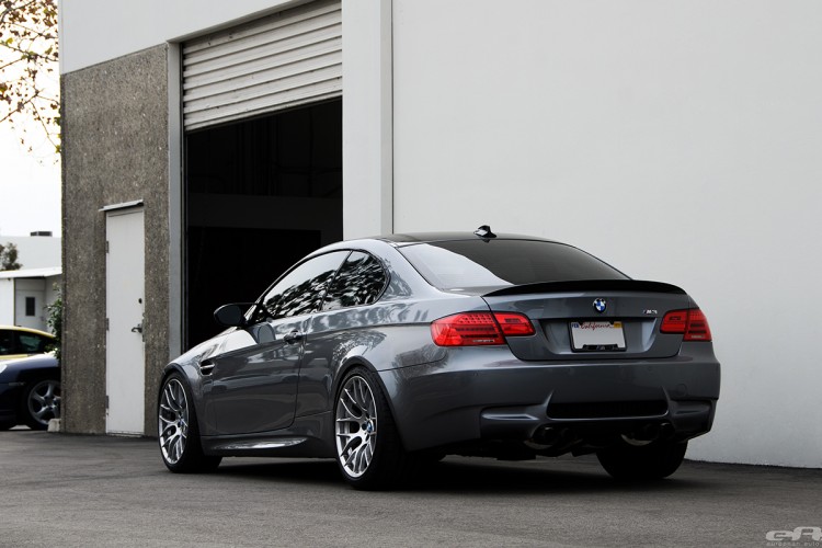 Space Gray BMW E92 M3 Gets Lowered and Supercharged