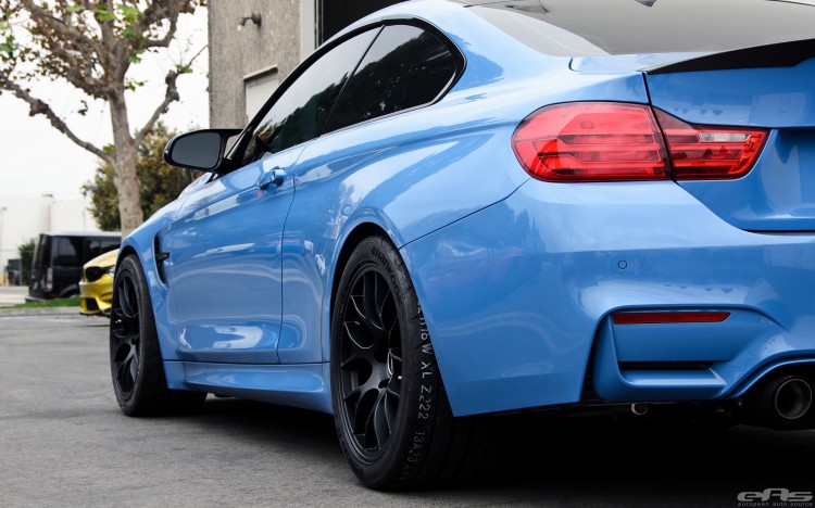 Yas Marina Blue BMW F82 M4 With Cosmetic Upgrades