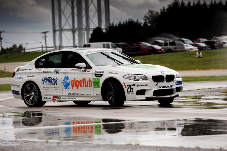 BMW Performance Driving School Sets Guinness World Drift Record With BMW M5 Sedan