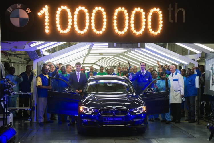 One-millionth BMW 3 Series Sedan produced at BMW South Africa’s Rosslyn Plant